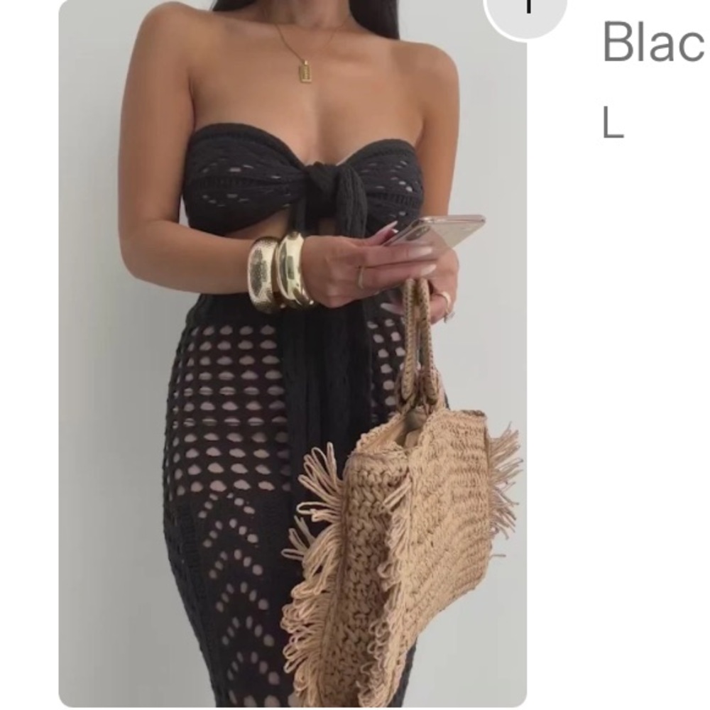 JLUXLABEL Black Maxi Skirt